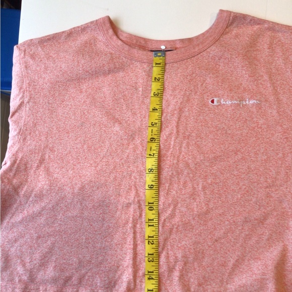 Champion Heathered Pink CropTop Tee - Picture 3 of 9